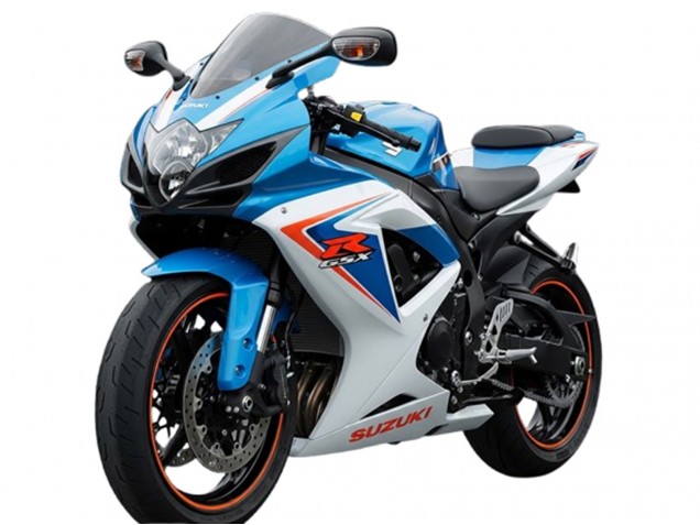 Preisgünstige Suzuki GSXR 600 Motorrad Verkleidung 2006-2007 - Weiss Blau Rot
