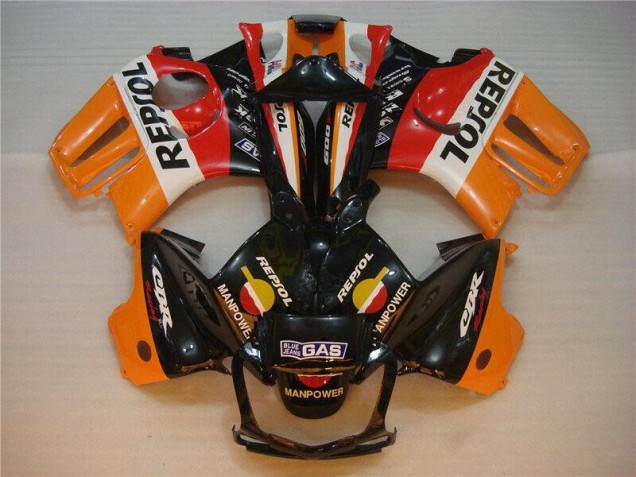 Preisgünstige Honda CBR 600 F3 95-98 Verkleidungen - Schwarz Orange Repsol