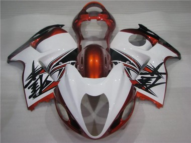 Preisgünstige Suzuki GSXR 1300 Hayabusa 96-07 Verkleidungen - Orange Silber Schwarz
