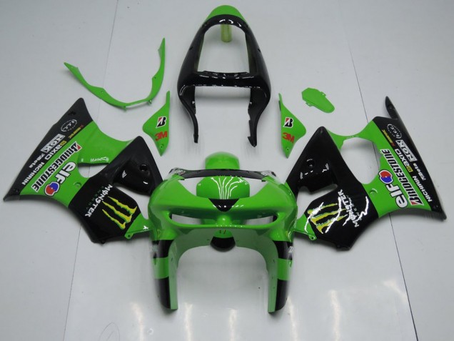Preisgünstige Kawasaki ZX6R 98-99 Verkleidungen - Grünes Monster Preisgünstige Kawasaki ZX6R 98-99 Verkleidungen - Grünes Monster