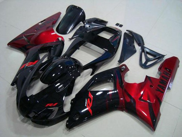 Preisgünstige Yamaha R1 98-99 Verkleidungen - Schwarz Rot Preisgünstige Yamaha R1 98-99 Verkleidungen - Schwarz Rot