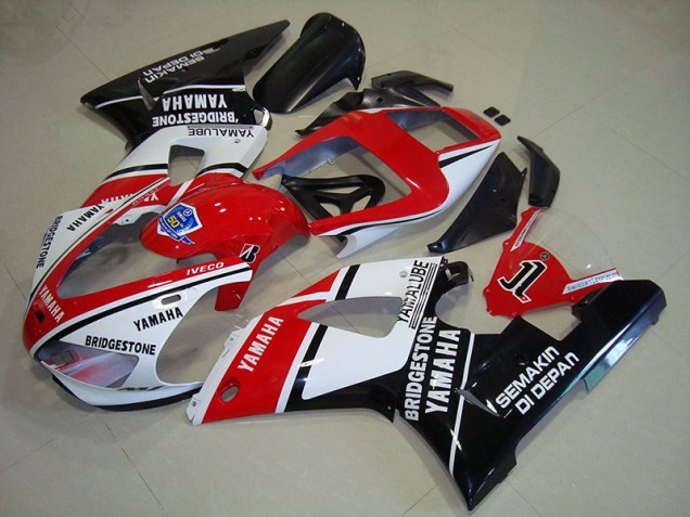 Preisgünstige Yamaha R1 98-99 Verkleidungen - Schwarz Rote Aufkleber Preisgünstige Yamaha R1 98-99 Verkleidungen - Schwarz Rote Aufkleber