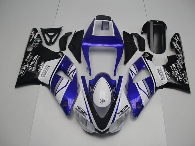Preisgünstige Yamaha R1 98-99 Verkleidungen - Blau Weiß Schwarz Preisgünstige Yamaha R1 98-99 Verkleidungen - Blau Weiß Schwarz