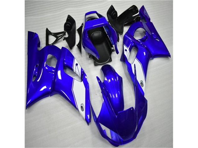 Preisgünstige Yamaha R6 98-02 Verkleidungen - Weiß Blau Preisgünstige Yamaha R6 98-02 Verkleidungen - Weiß Blau