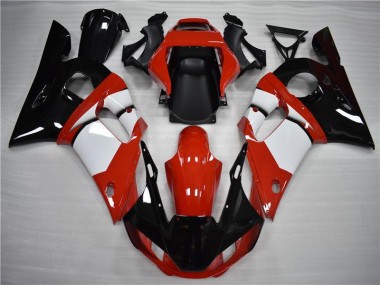 Preisgünstige Yamaha R6 98-02 Verkleidungen - Schwarz Weiß