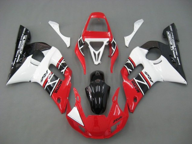 Preisgünstige Yamaha R6 98-02 Verkleidungen - Rot Weiß Schwarz Preisgünstige Yamaha R6 98-02 Verkleidungen - Rot Weiß Schwarz