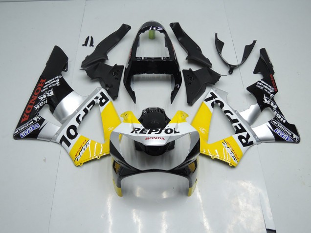 Preisgünstige Honda CBR 900 RR 929 00-01 Verkleidungen - Gelb Silber Schwarz Repsol Preisgünstige Honda CBR 900 RR 929 00-01 Verkleidungen - Gelb Silber Schwarz Repsol