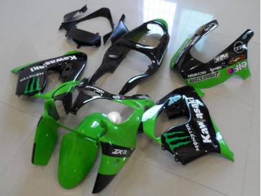 Preisgünstige Kawasaki ZX9R 00-01 Verkleidungen - Grünes Monster