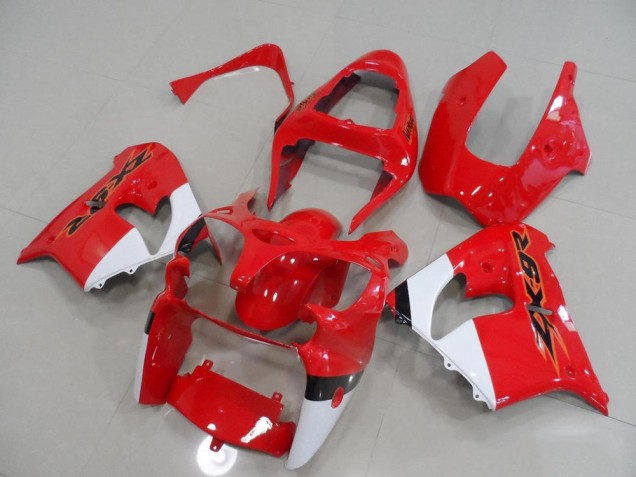 Preisgünstige Kawasaki ZX9R 00-01 Verkleidungen - Rot und Weiß Preisgünstige Kawasaki ZX9R 00-01 Verkleidungen - Rot und Weiß