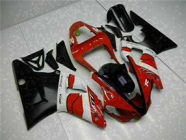 Preisgünstige Yamaha R1 00-01 Verkleidungen - Rot Schwarz