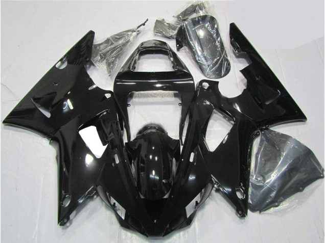 Preisgünstige Yamaha R1 00-01 Verkleidungen - Glänzend Schwarz