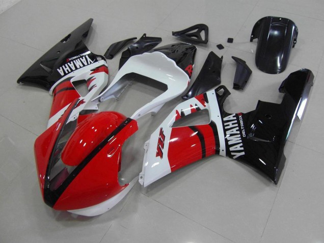 Preisgünstige Yamaha R1 00-01 Verkleidungen - Rot Schwarz Weiß Renn Version Preisgünstige Yamaha R1 00-01 Verkleidungen - Rot Schwarz Weiß Renn Version