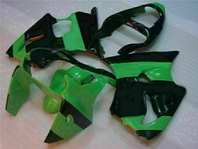 Preisgünstige Kawasaki ZX6R 00-02 VollVerkleidungen & Plastik - Grün Schwarz Preisgünstige Kawasaki ZX6R 00-02 VollVerkleidungen & Plastik - Grün Schwarz