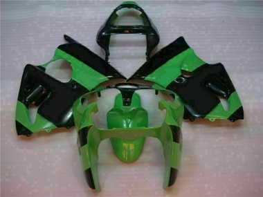 Preisgünstige Kawasaki ZX6R 00-02 VollVerkleidungen & Plastik - Grün Schwarz