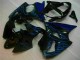 Preisgünstige Kawasaki ZX6R 00-02 Verkleidungen - Schwarz mit Blaur Flamme Preisgünstige Kawasaki ZX6R 00-02 Verkleidungen - Schwarz mit Blaur Flamme