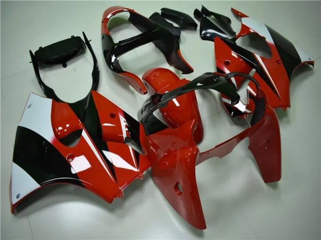 Preisgünstige Kawasaki ZX6R 00-02 Verkleidungen - Rot Schwarz Weiß Preisgünstige Kawasaki ZX6R 00-02 Verkleidungen - Rot Schwarz Weiß