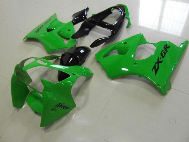 Preisgünstige Kawasaki ZX6R 00-02 Verkleidungen - Grün Schwarzer Schwanz Preisgünstige Kawasaki ZX6R 00-02 Verkleidungen - Grün Schwarzer Schwanz