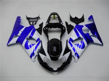 Preisgünstige Suzuki GSXR 1000 K1 00-02 Verkleidungen - Blau Weiß