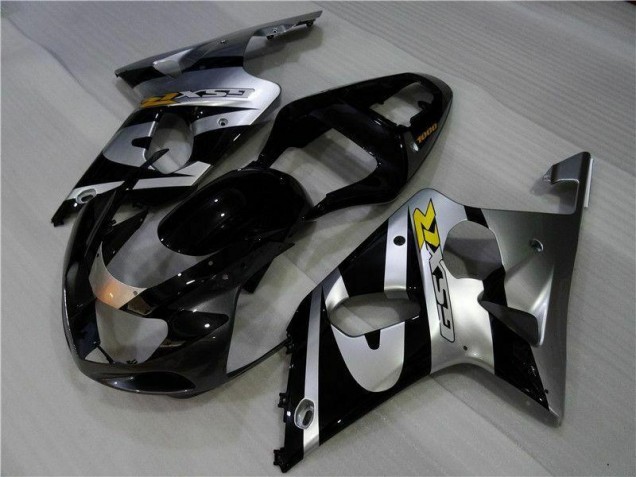 Preisgünstige Suzuki GSXR 1000 K1 00-02 Verkleidungen - Silber Schwarz Preisgünstige Suzuki GSXR 1000 K1 00-02 Verkleidungen - Silber Schwarz