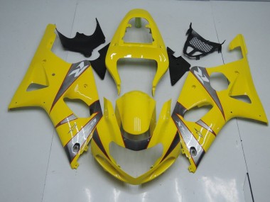 Preisgünstige Suzuki GSXR 1000 K1 00-02 Verkleidungen - Gelb Und Grau
