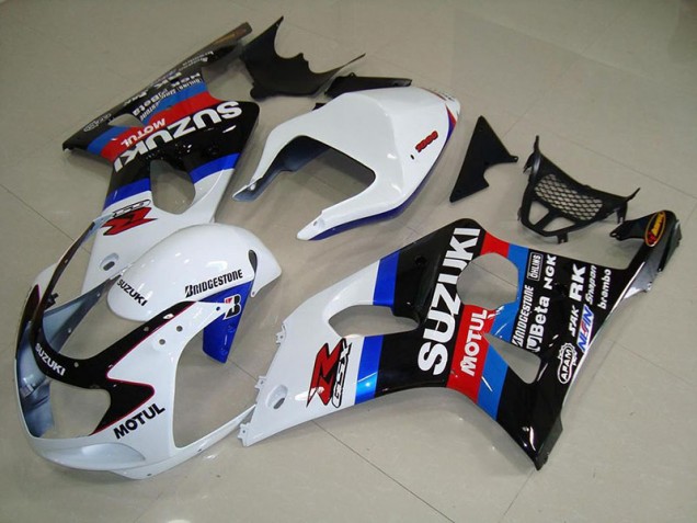 Preisgünstige Suzuki GSXR 1000 K1 00-02 Verkleidungen - Schwarz Weiß Blau Preisgünstige Suzuki GSXR 1000 K1 00-02 Verkleidungen - Schwarz Weiß Blau