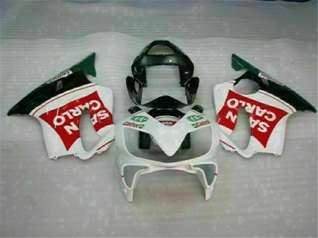 Preisgünstige Honda CBR 600 F4i 01-03 Verkleidungen - Rot Weiß Schwarz San Carlo