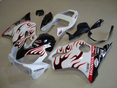 Preisgünstige Honda CBR 600 F4i 01-03 Verkleidungen - Weiß Flamme