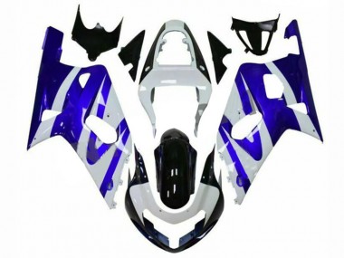 Preisgünstige Suzuki GSXR 600 / 750 K1 K2 K3 01-03 Verkleidungen - Blau Weiß