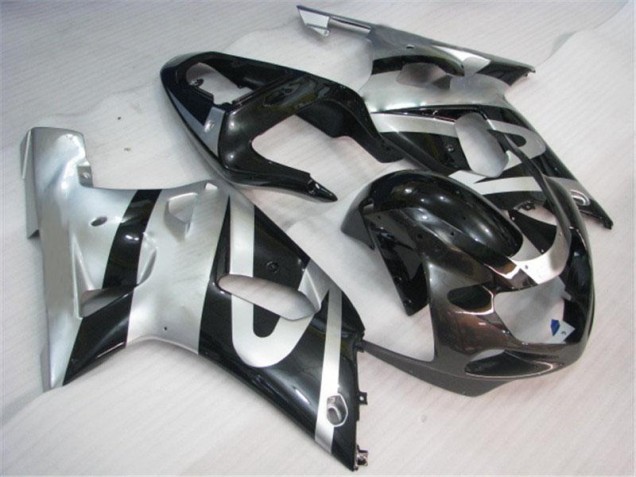 Preisgünstige Suzuki GSXR 600 / 750 K1 K2 K3 01-03 Verkleidungen - Silber Schwarz Preisgünstige Suzuki GSXR 600 / 750 K1 K2 K3 01-03 Verkleidungen - Silber Schwarz