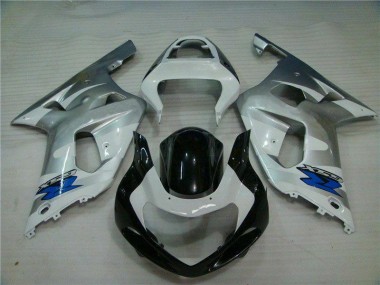 Preisgünstige Suzuki GSXR 600 / 750 K1 K2 K3 01-03 Verkleidung - Silber Schwarz