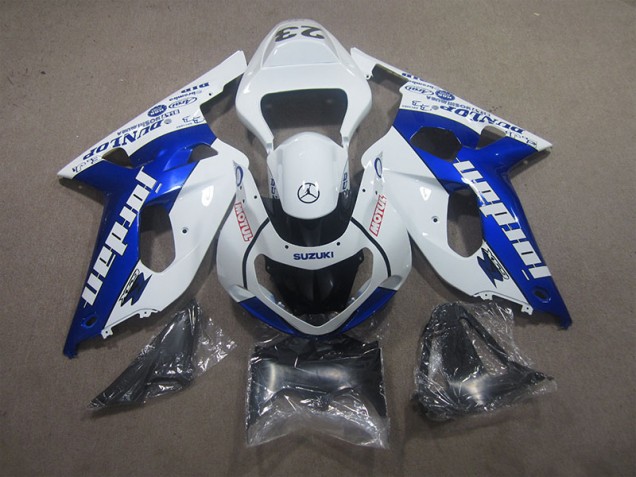 Preisgünstige Suzuki GSXR 600 K1 K2 K3 01-03 Verkleidung - Weiß Blau Motul Preisgünstige Suzuki GSXR 600 K1 K2 K3 01-03 Verkleidung - Weiß Blau Motul