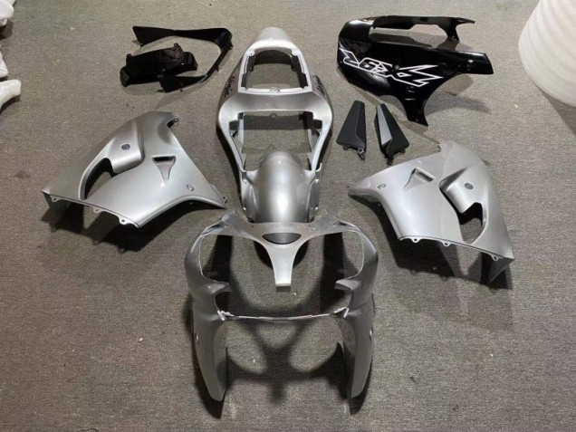 Preisgünstige Kawasaki ZX9R 02-03 Verkleidungen - Silber Glänzend Schwarz Preisgünstige Kawasaki ZX9R 02-03 Verkleidungen - Silber Glänzend Schwarz