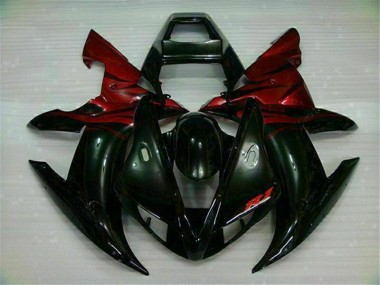 Preisgünstige Yamaha R1 02-03 Verkleidung - Schwarz Rot
