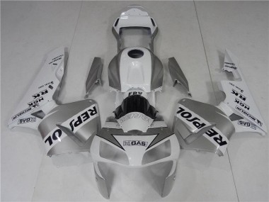 Preisgünstige Honda CBR 600 RR 03-04 Verkleidungen - Silver Weiß Schwarz Repsol