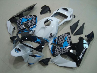 Preisgünstige Honda CBR 600 RR 03-04 Verkleidungen - Weiß Schwarz Blau