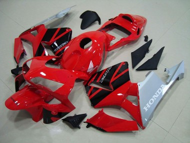 Preisgünstige Honda CBR 600 RR 03-04 Verkleidungen - Rot Silber