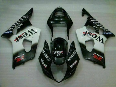Preisgünstige Suzuki GSXR 1000 K3 03-04 Verkleidung - Weiß Schwarz