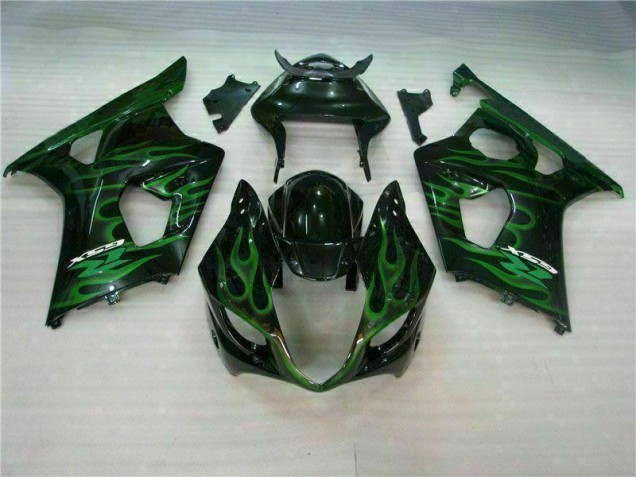 Preisgünstige Suzuki GSXR 1000 K3 03-04 Verkleidungen - Grün Schwarz Preisgünstige Suzuki GSXR 1000 K3 03-04 Verkleidungen - Grün Schwarz