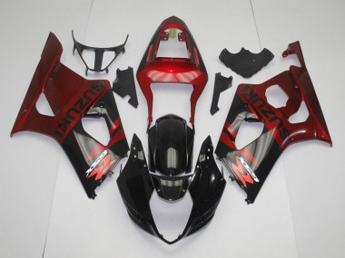 Preisgünstige Suzuki GSXR 1000 K3 03-04 Verkleidungen - Schwarz Rot