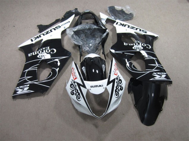 Preisgünstige Suzuki GSXR 1000 K3 03-04 Verkleidungen - Schwarz Weiß Corona Extra Motul Preisgünstige Suzuki GSXR 1000 K3 03-04 Verkleidungen - Schwarz Weiß Corona Extra Motul