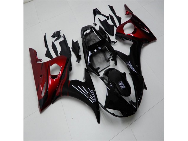 Preisgünstige Yamaha R6 03-05 Verkleidungen - Schwarz Rot Preisgünstige Yamaha R6 03-05 Verkleidungen - Schwarz Rot