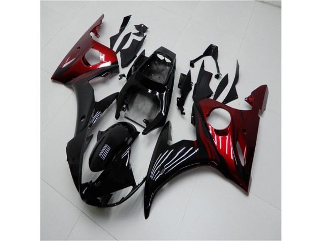 Preisgünstige Yamaha R6 03-05 Verkleidungen - Schwarz Rot Preisgünstige Yamaha R6 03-05 Verkleidungen - Schwarz Rot