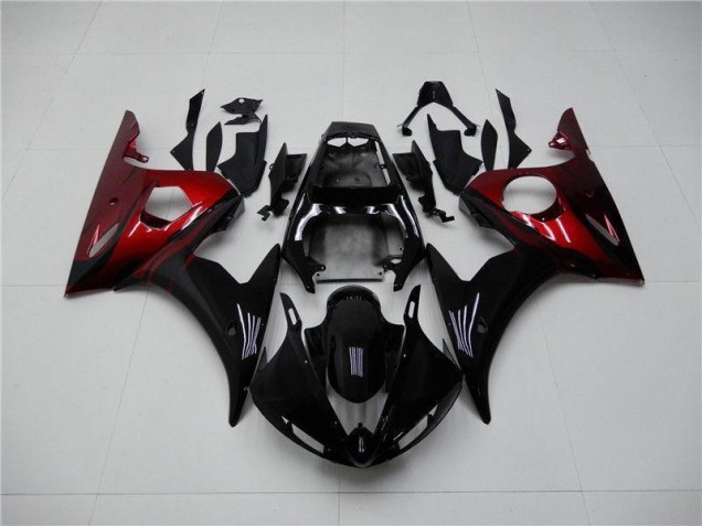 Preisgünstige Yamaha R6 03-05 Verkleidungen - Schwarz Rot Preisgünstige Yamaha R6 03-05 Verkleidungen - Schwarz Rot