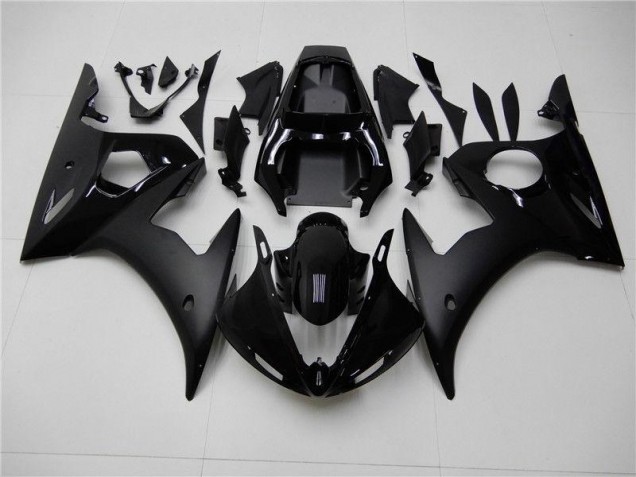 Preisgünstige Yamaha R6 03-05 Verkleidungen - Matt schwarz Glänzend