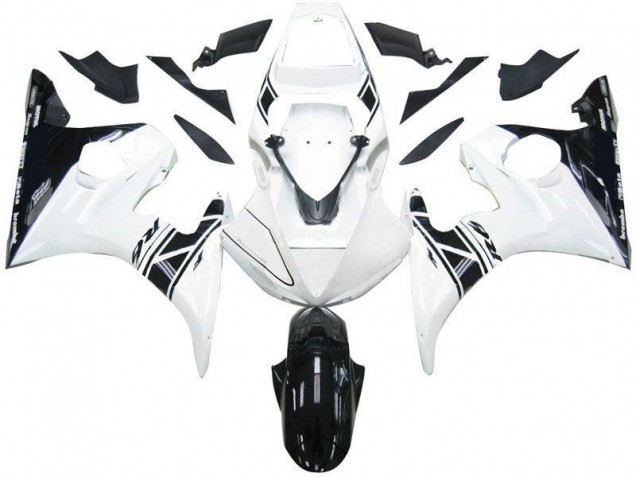 Preisgünstige Yamaha R6 03-05 Verkleidungen - Schwarz Weißes Tribal Preisgünstige Yamaha R6 03-05 Verkleidungen - Schwarz Weißes Tribal