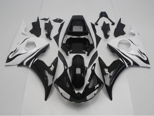 Preisgünstige Yamaha R6 03-05 Verkleidung - Schwarz Weiß Preisgünstige Yamaha R6 03-05 Verkleidung - Schwarz Weiß