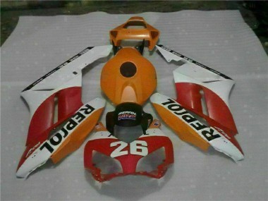 Preisgünstige Honda CBR 1000 RR 04-05 Verkleidungen - Orange Rot Repsol 26