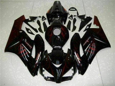Preisgünstige Honda CBR 1000 RR 04-05 Verkleidungen - Rot Flamme Schwarz