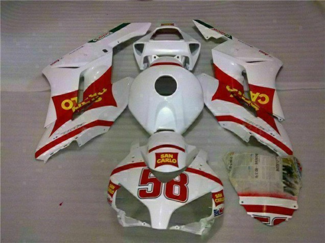 Preisgünstige Honda CBR 1000 RR 04-05 Verkleidungen - Weiß Rot Preisgünstige Honda CBR 1000 RR 04-05 Verkleidungen - Weiß Rot