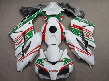 Preisgünstige Honda CBR 1000 RR 04-05 Verkleidungen - Weiß Rot Castrol